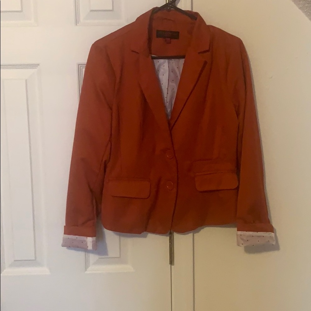 Burnt orange blazer